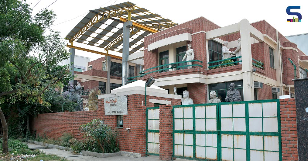 Ram Sutar’s studio in Noida
